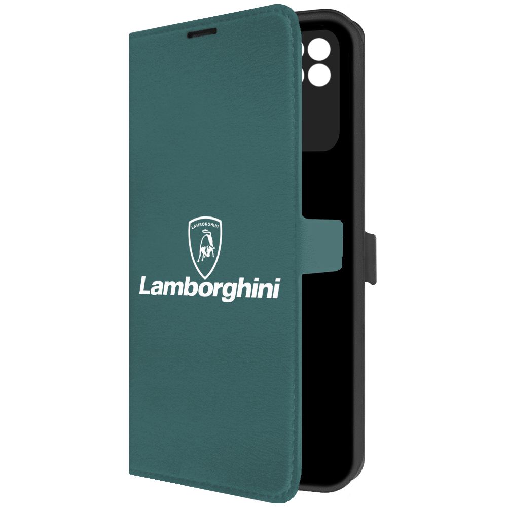 

Чехол-книжка Krutoff Eco Book для Xiaomi Poco C40 Lamborghini (Ламборгини) (зелёный опал), Зеленый