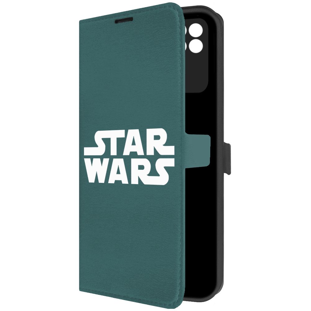 

Чехол-книжка Krutoff Eco Book для Xiaomi Poco C40 Star Wars (Звездные Войны), Зеленый