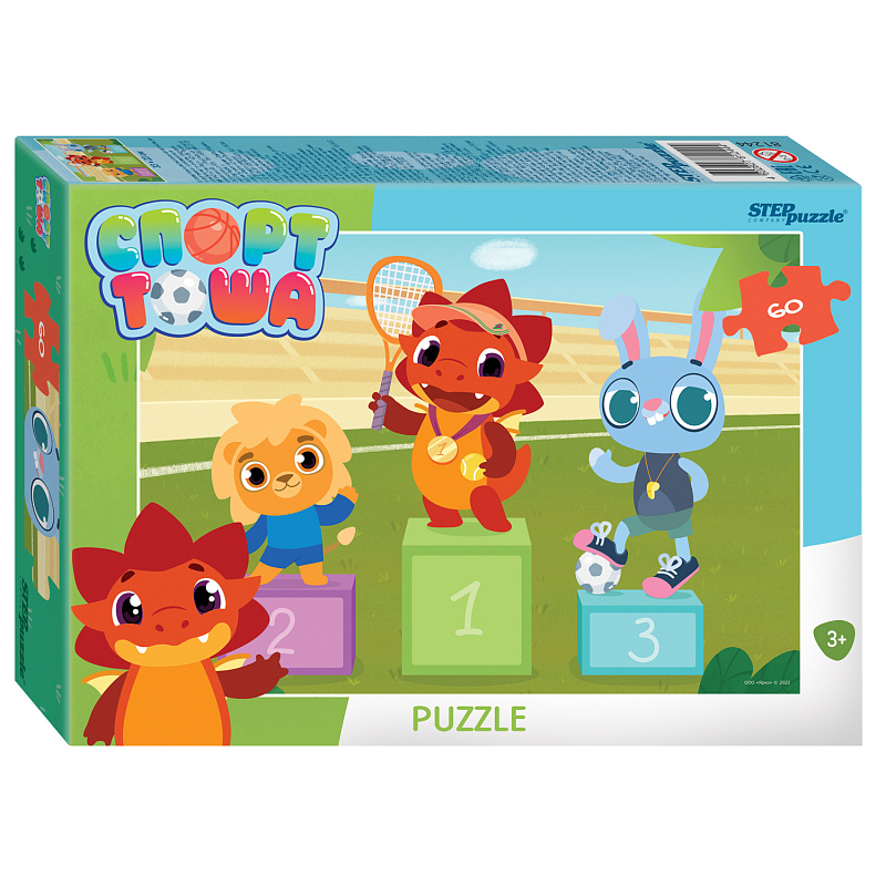 

Пазл Step Puzzle 60 Спорт Тоша 81244, 81244