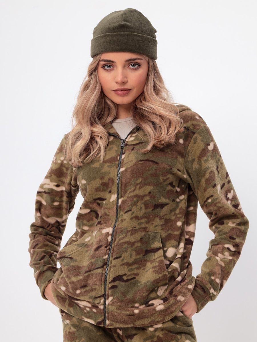 

Толстовка женская MOM №1 MOM-0124F коричневая 2XL, Коричневый, MOM-0124F