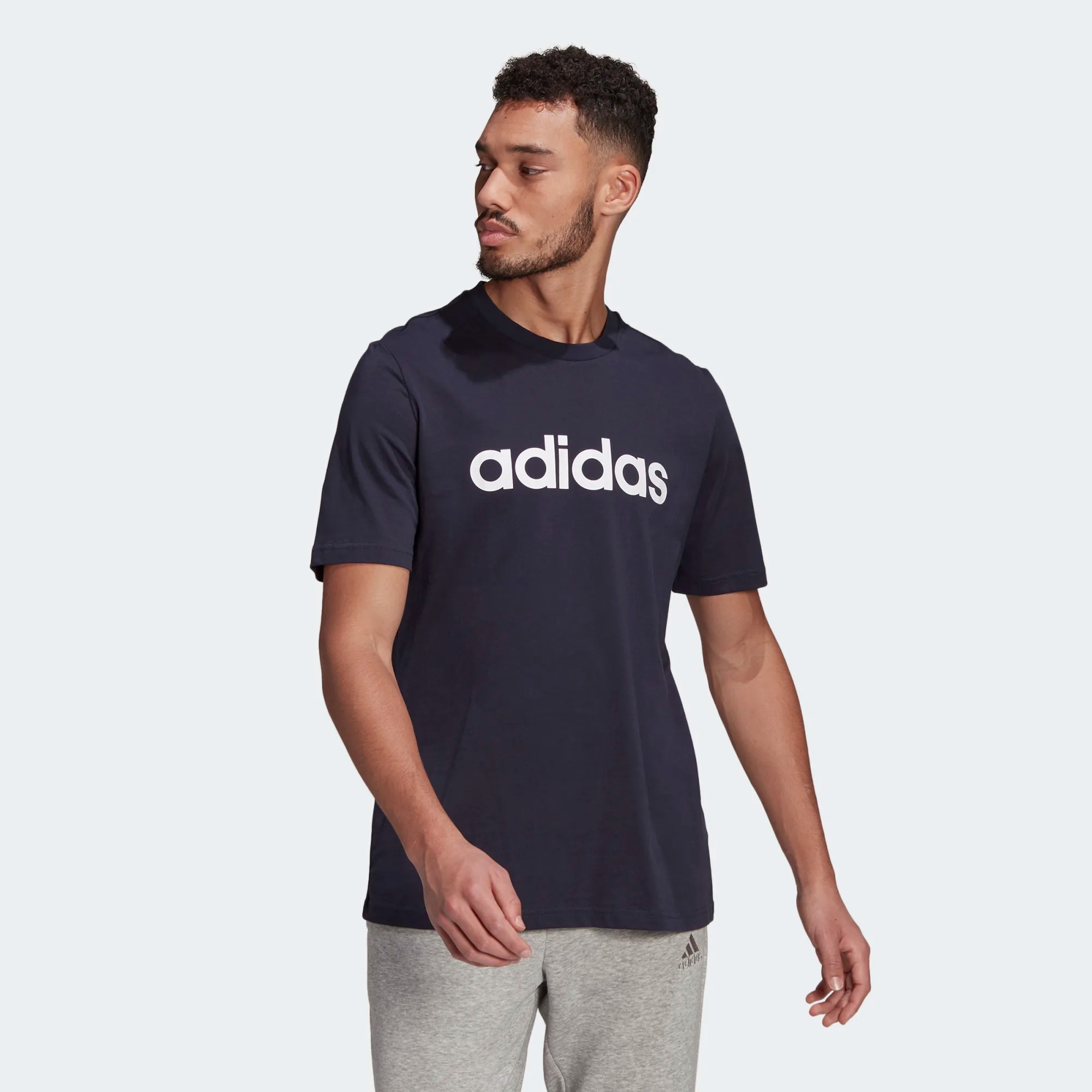 Футболка адидас Essential Performance. Футболка adidas Essentials. Футболка мужская adidas Essentials Linear logo синий цвет. Футболка Addidas Essential Linear logo.