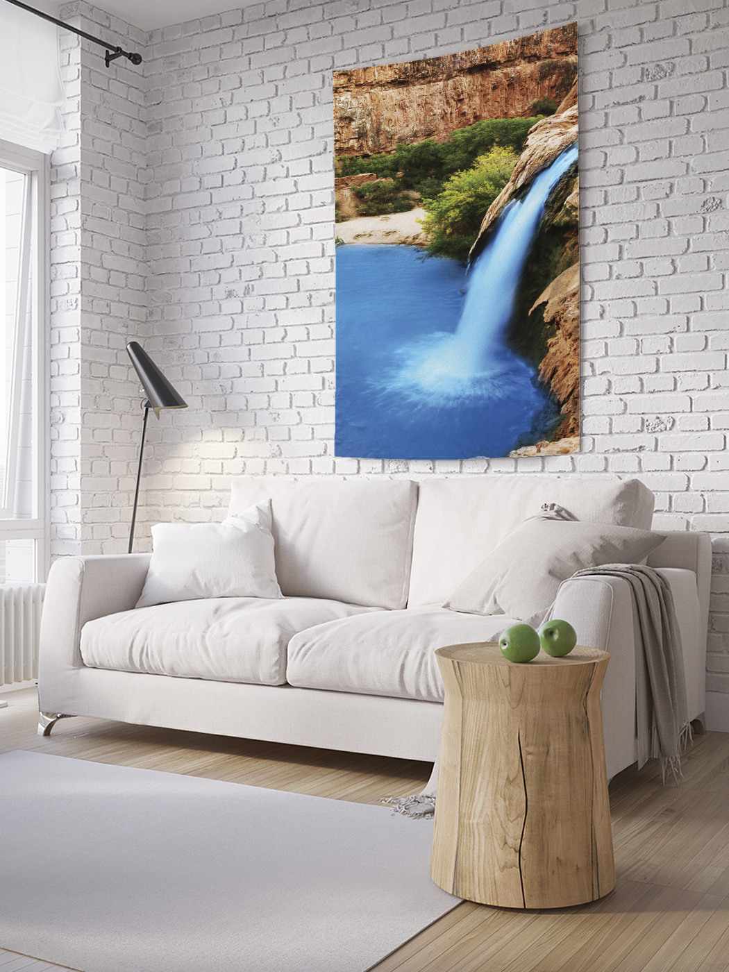 

Вертикальное фотопанно на стену JoyArty Тонкий водопад в каньоне 100x150 см, Тонкий водопад в каньоне