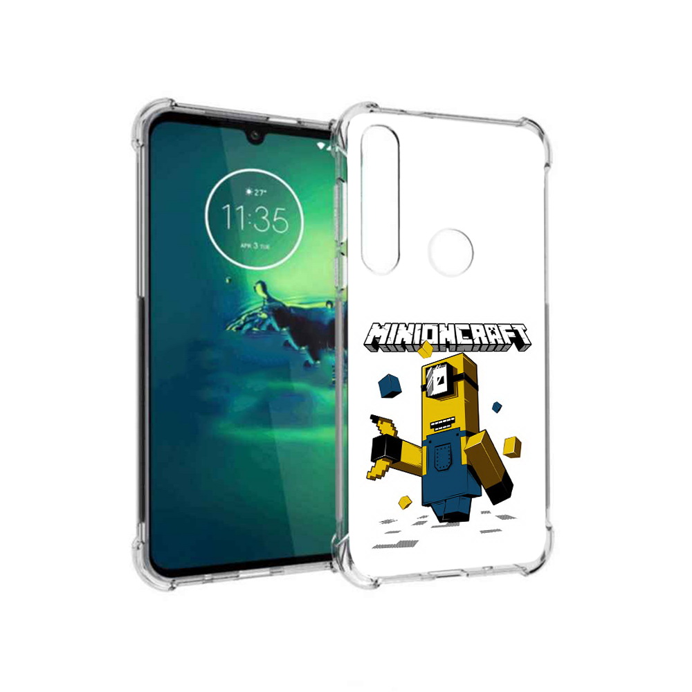 

Чехол MyPads Tocco для Motorola Moto G8 Plus миньон (PT227062.344.478), Прозрачный, Tocco