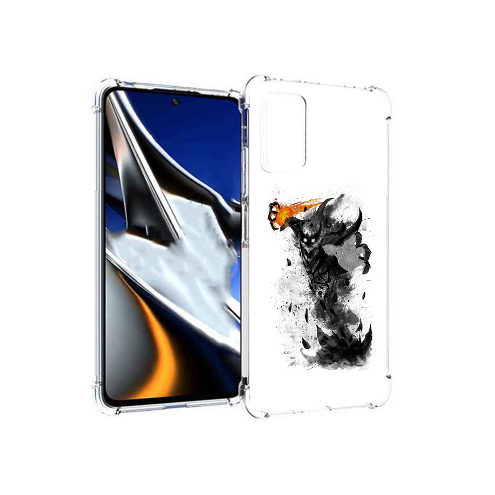 

Чехол MyPads Tocco для Xiaomi Poco X4 Pro 5G nevermore черно белый, Прозрачный, Tocco
