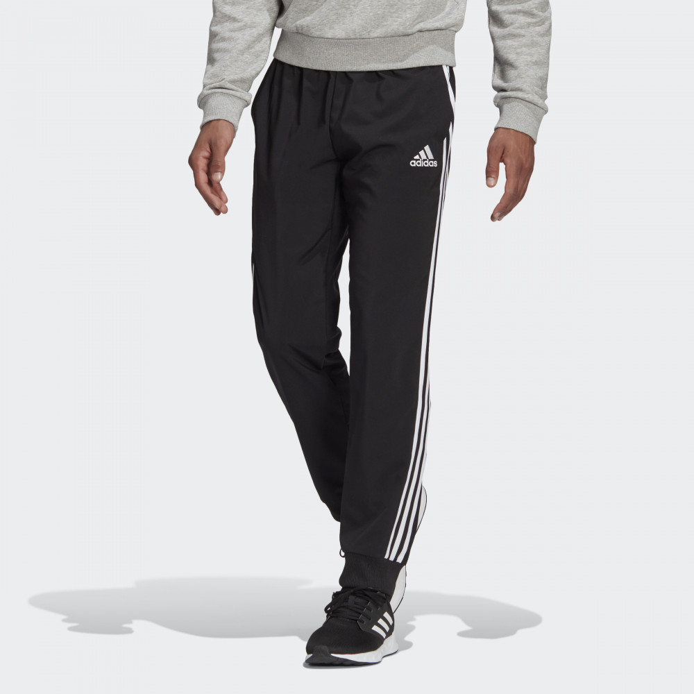 фото Спортивные брюки мужские adidas aeroready essentials tapered cuff woven черные lt