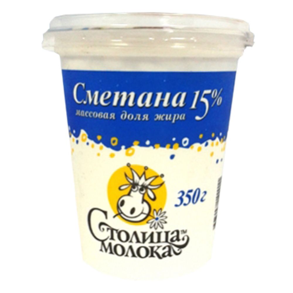 

Сметана Столица молока 15% БЗМЖ 400 г