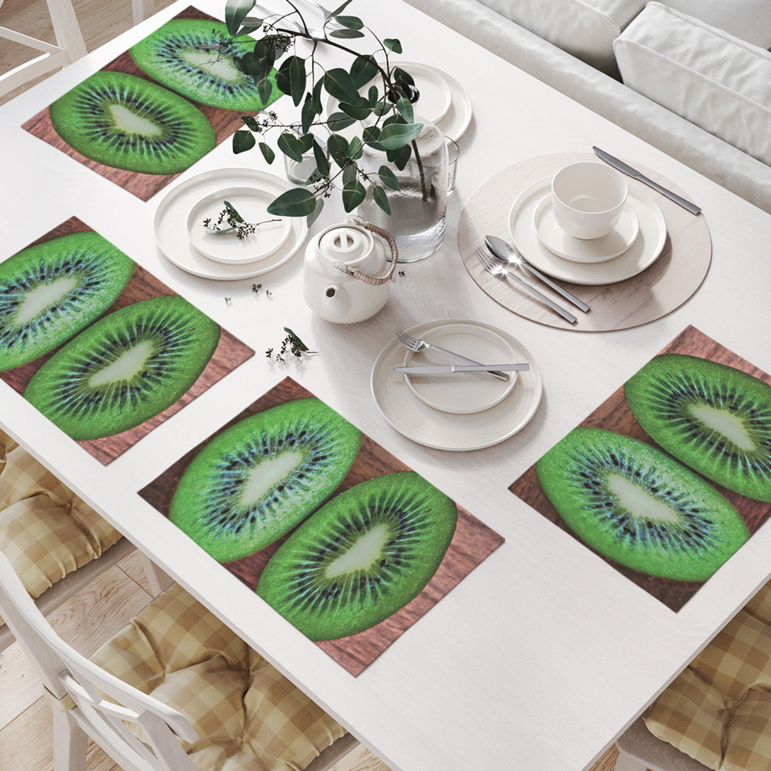 

Комплект салфеток JoyArty "Манго в разрезе" (32х46 см, 4 шт.), Зеленый, Манго в разрезе