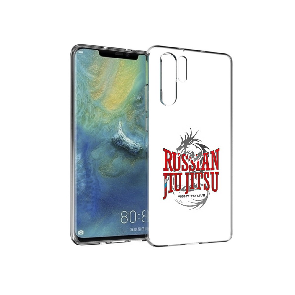 

Чехол MyPads Tocco для Huawei P30 Pro джиу джитсу, Прозрачный, Tocco
