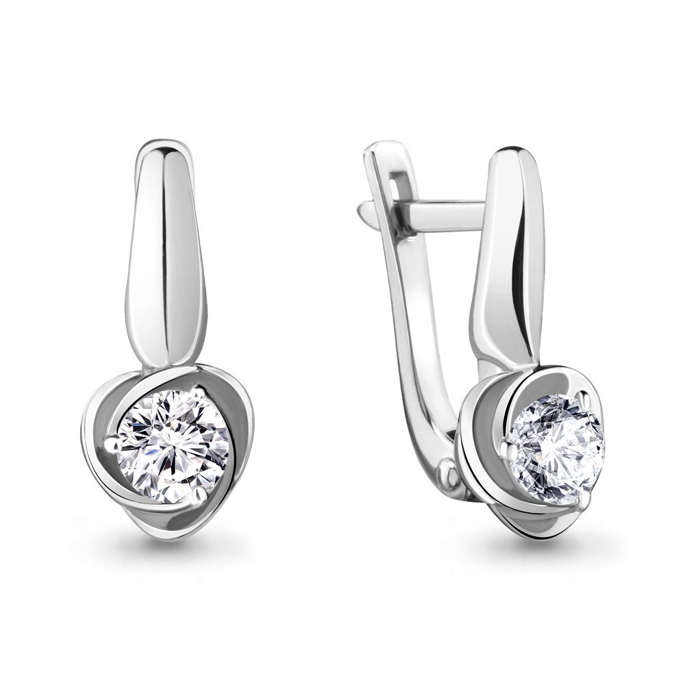 

Серьги из белого золота с бриллиантом Aquamarine Aquamarine 941714_585_бз, 941714_585_бз