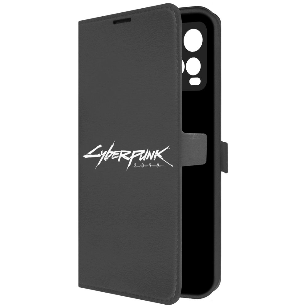 

Чехол-книжка Krutoff Eco Book для Vivo Y21 Сyberpunk 2077 черный