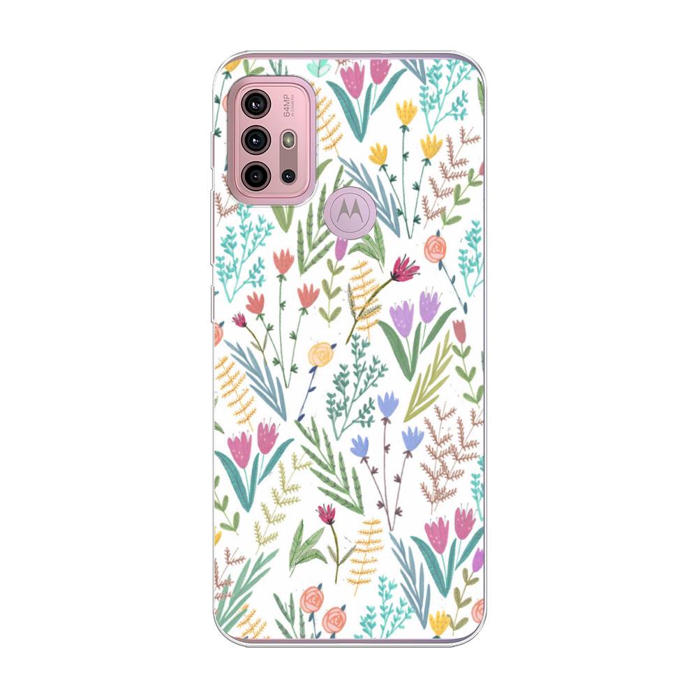 

Чехол Awog на Lenovo K13 Note/Motorola Moto G10/G20/G30 "Полевые цветы рисунок", Разноцветный, 242350-8