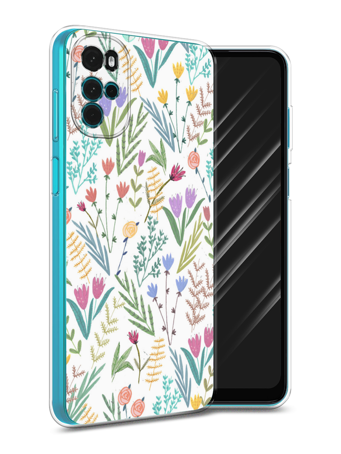 

Чехол Awog на Motorola Moto G22 "Полевые цветы рисунок", Разноцветный, 243150-8