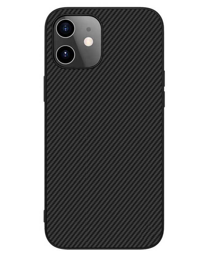 фото Чехол nillkin synthetic fiber для iphone 12 mini, черный карбон 6902048203280