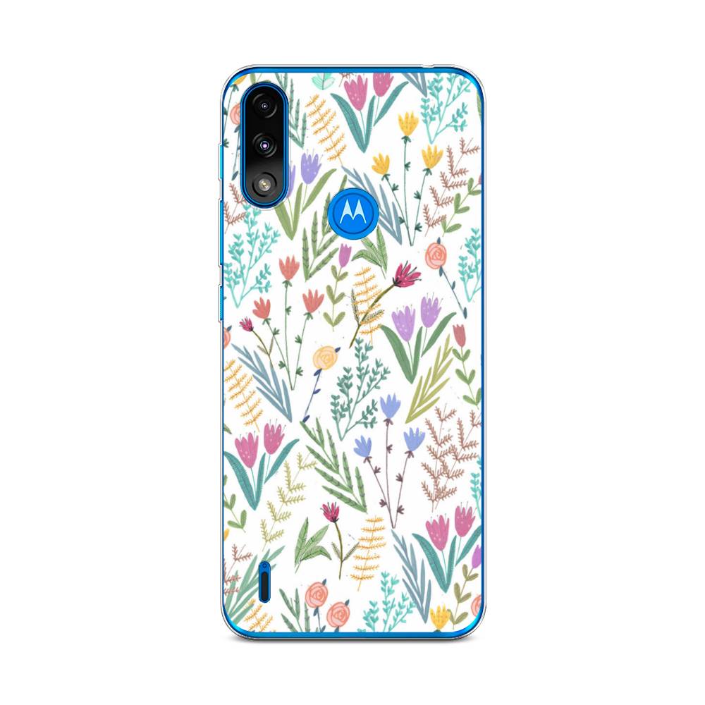 

Чехол Awog на Lenovo K13/Motorola Moto E7 Power "Полевые цветы рисунок", Разноцветный, 242450-8