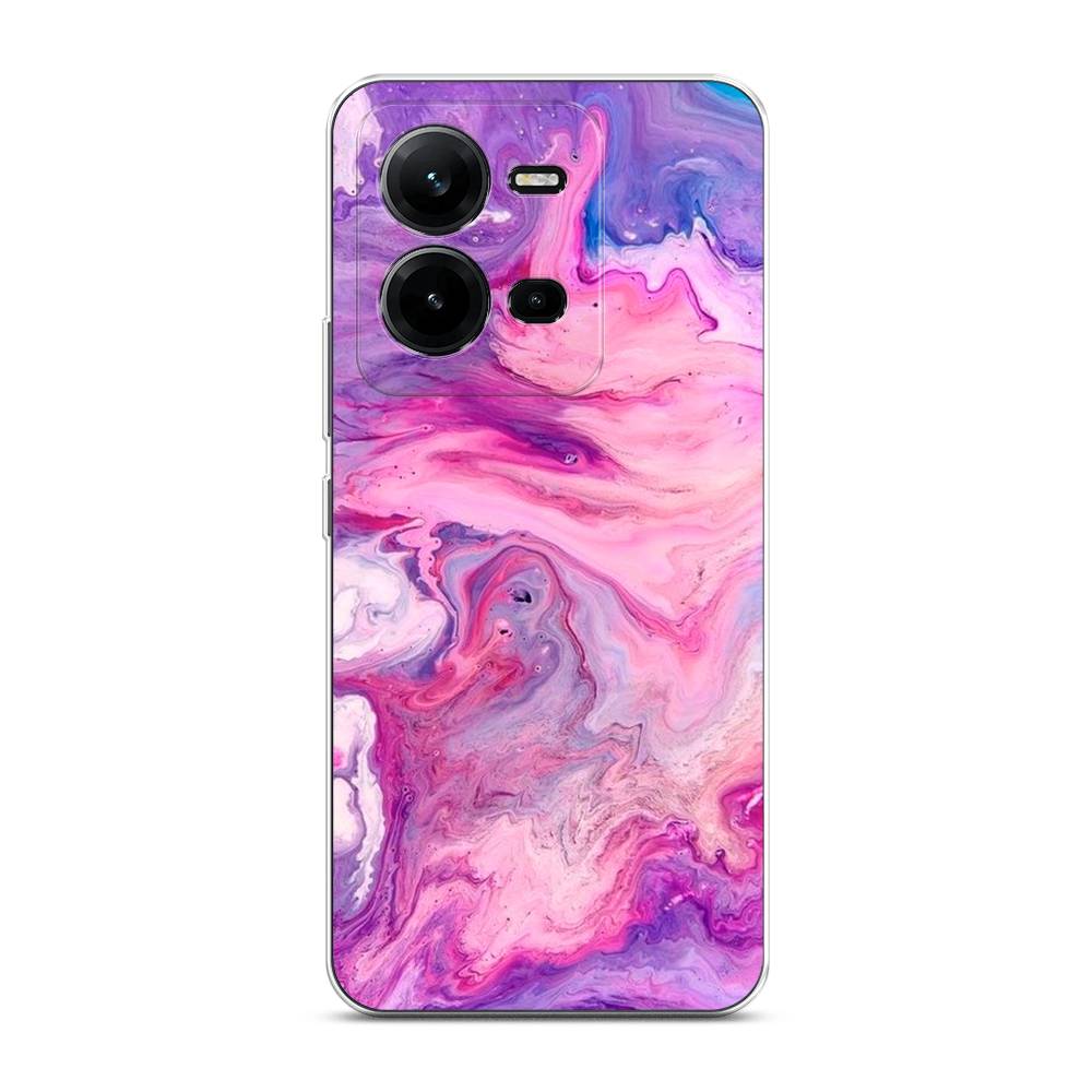 

Чехол на Vivo V25 "Нежно-розовая абстракция", Розовый, 267650-3