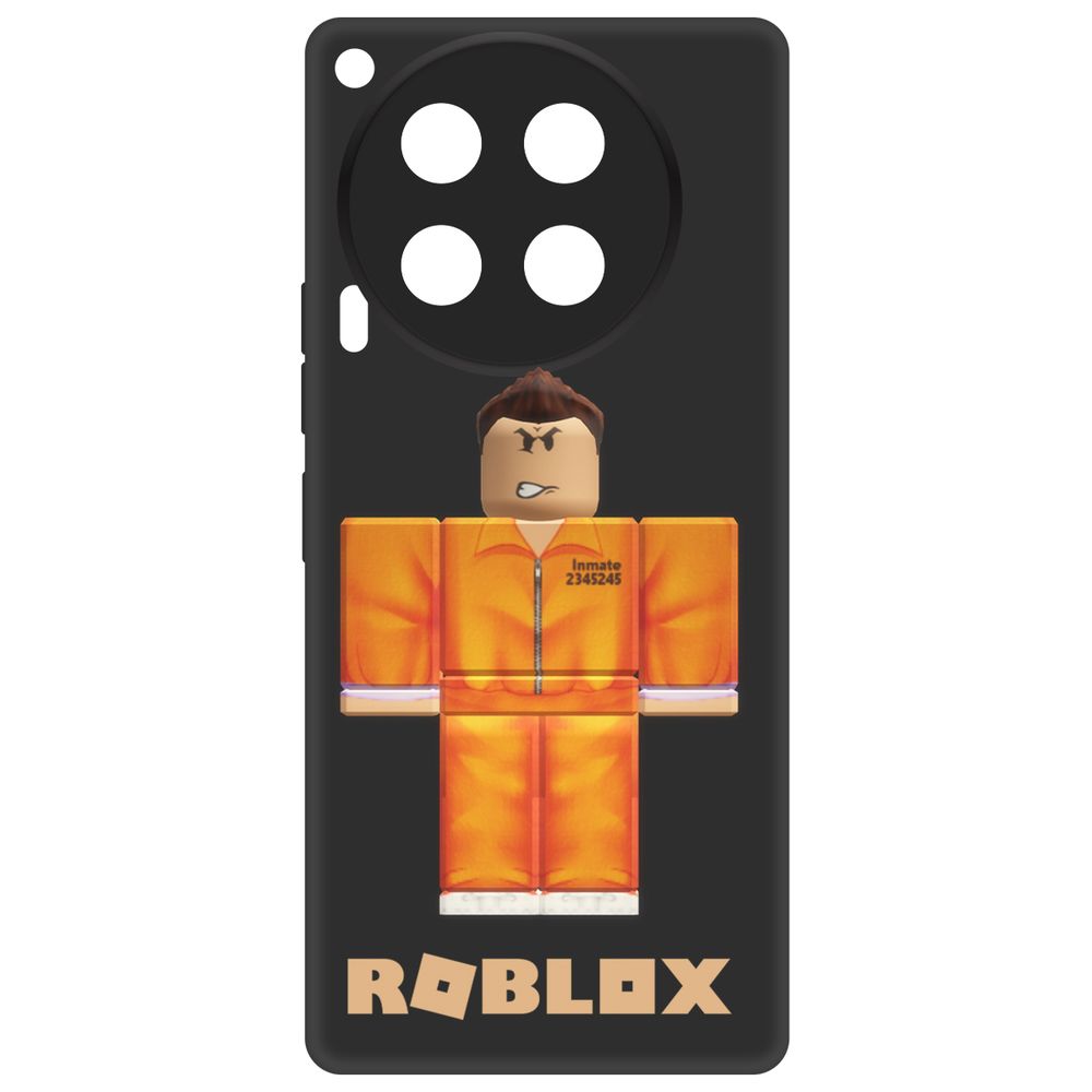 

Чехол-накладка Krutoff Soft Case Roblox-Заключенный для TECNO Camon 30 черный