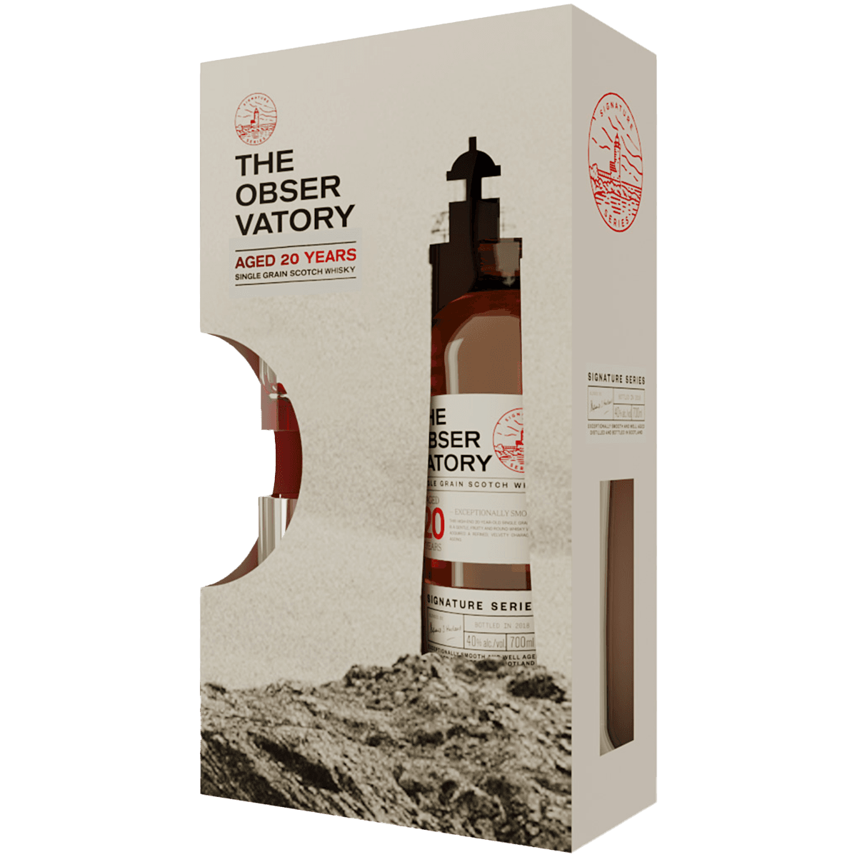 

Виски The Observatory Single Grain 20 лет 0,7 л в подарочной упаковке + бокал