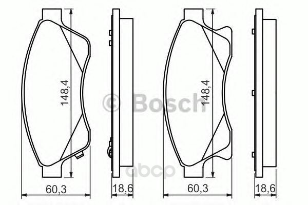 

Тормозные колодки Bosch дисковые 986494433