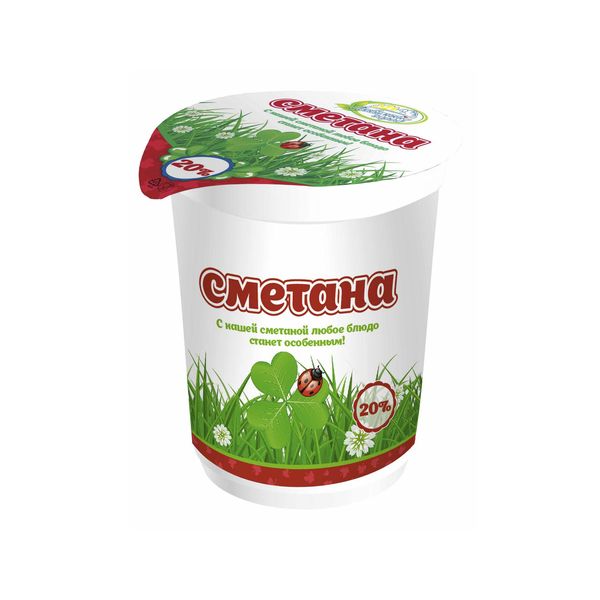 

Сметана Любимый вкус 20% 350 г