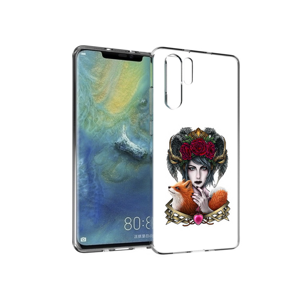 

Чехол MyPads Tocco для Huawei P30 Pro девушка с лисой, Прозрачный, Tocco
