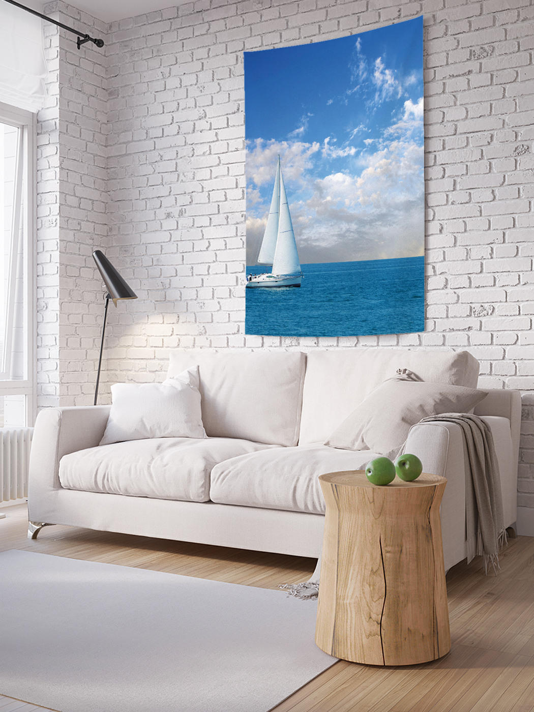 

Вертикальное фотопанно на стену JoyArty Одинокий корабль 150x200 см, Одинокий корабль