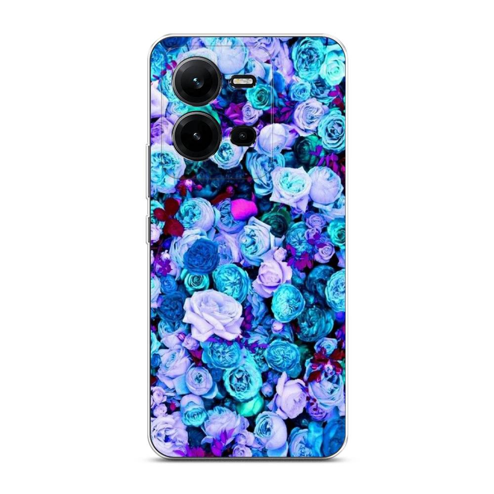 

Чехол на Vivo V25 "Цветочный ковер", Фиолетовый, 267650-2