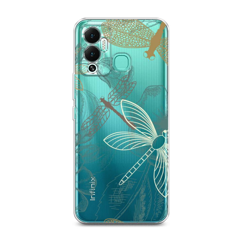 

Чехол Awog на Infinix Hot 12 Play "Тени стрекоз", Разноцветный, 3101750-8