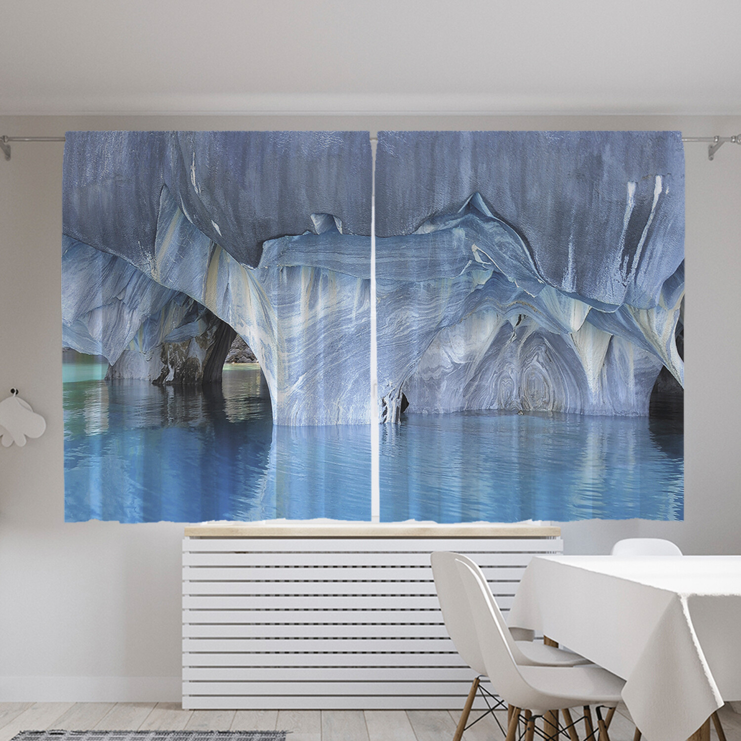 

Классические шторы JoyArty "Ледяные пещеры", серия Oxford DeLux, 2 полотна 145x180 см, Ледяные пещеры