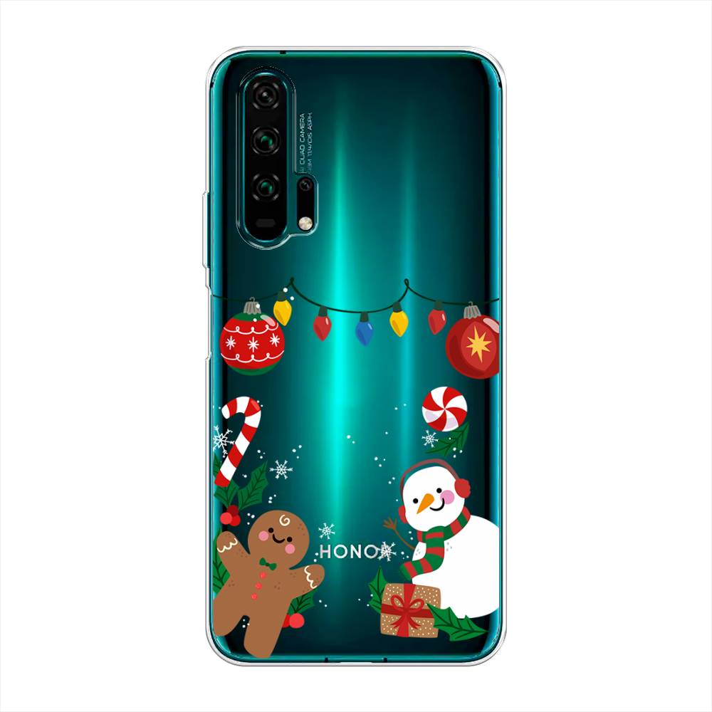 

Чехол для Honor 20 Pro "Новогоднее настроение", Коричневый;красный;зеленый, 69350-5