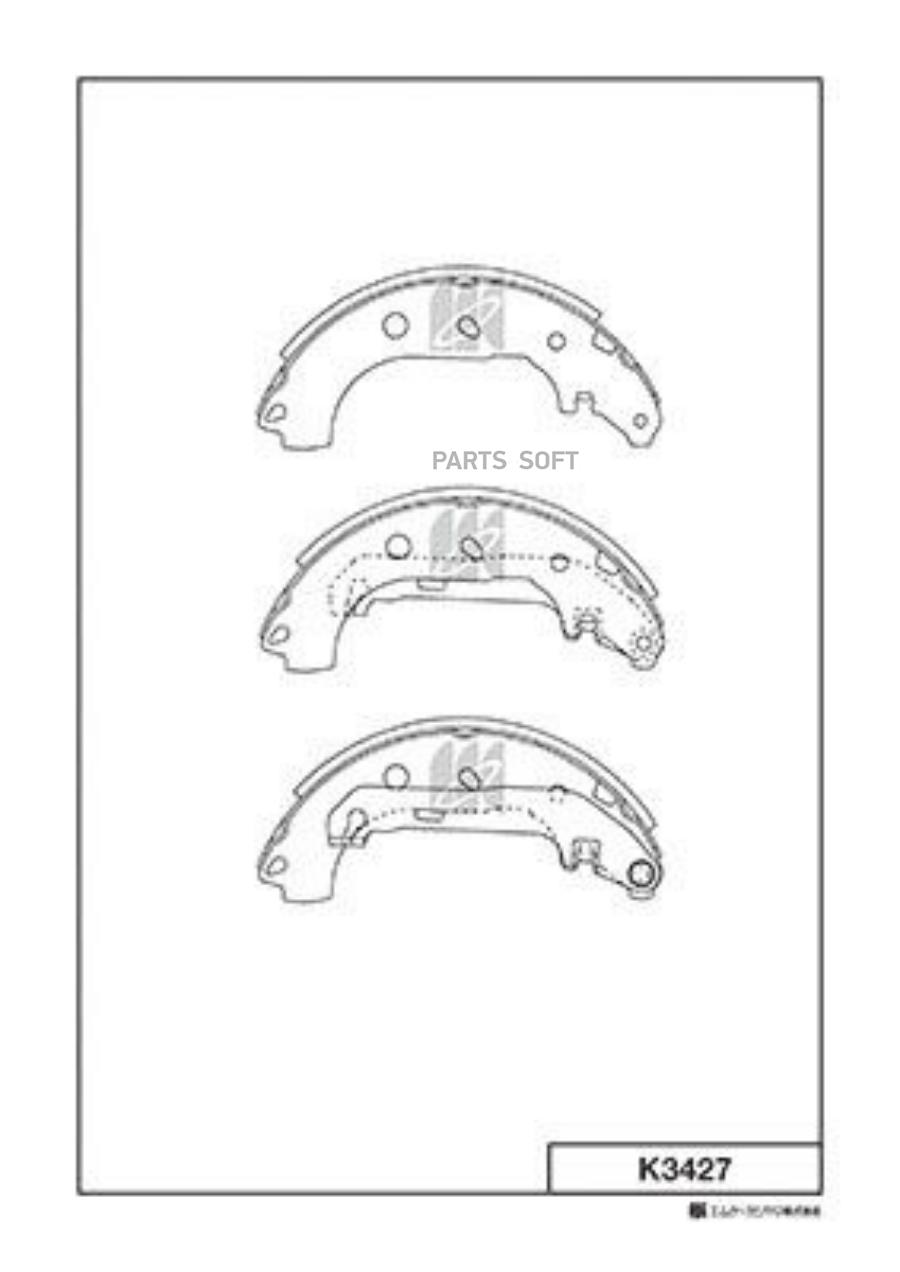 

Тормозные колодки Kashiyama задние барабанные K3427