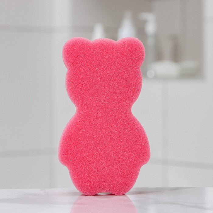 

Губка для тела детская «Мишка», 14,5×9 см