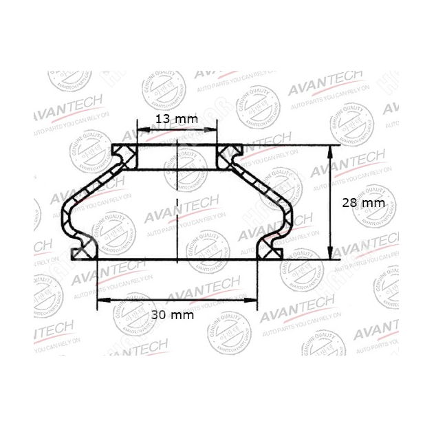 

Пыльник детали подвески AVANTECH bl0302