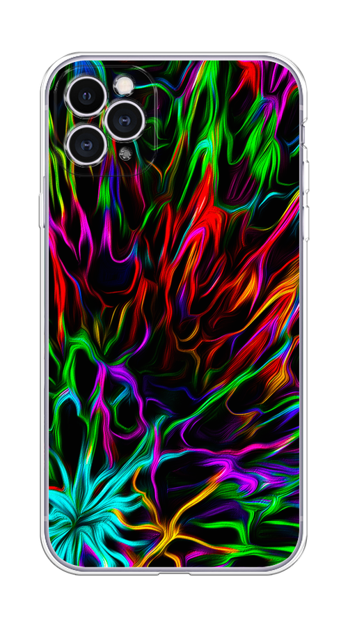 

Чехол на Apple iPhone 11 Pro Max "Разноцветные разводы", Голубой;зеленый;оранжевый, 12250-3