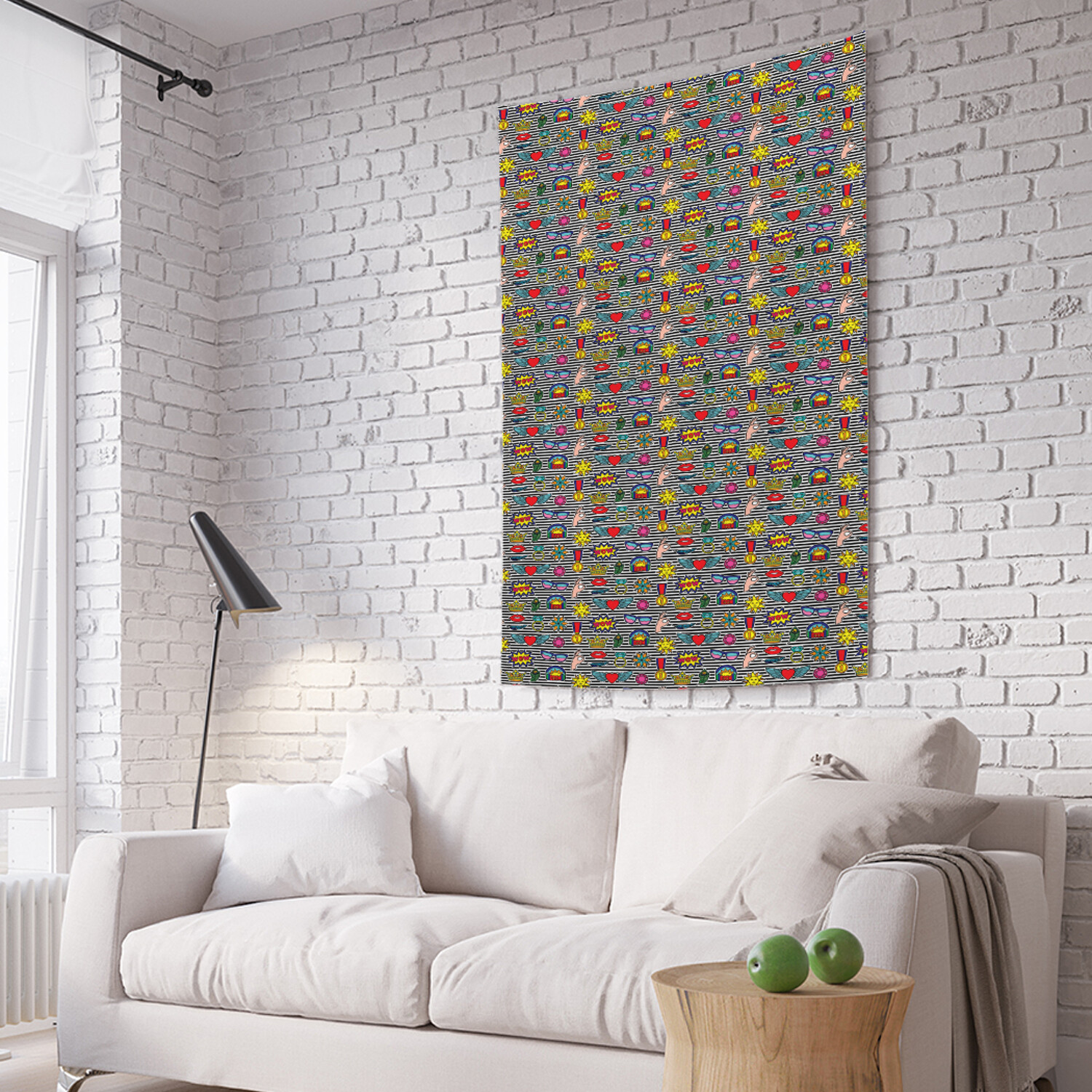 

Вертикальное фотопанно на стену JoyArty Символы поп-арт 150x200 см, Символы поп-арт