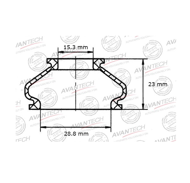 Пыльник детали подвески AVANTECH bl0205