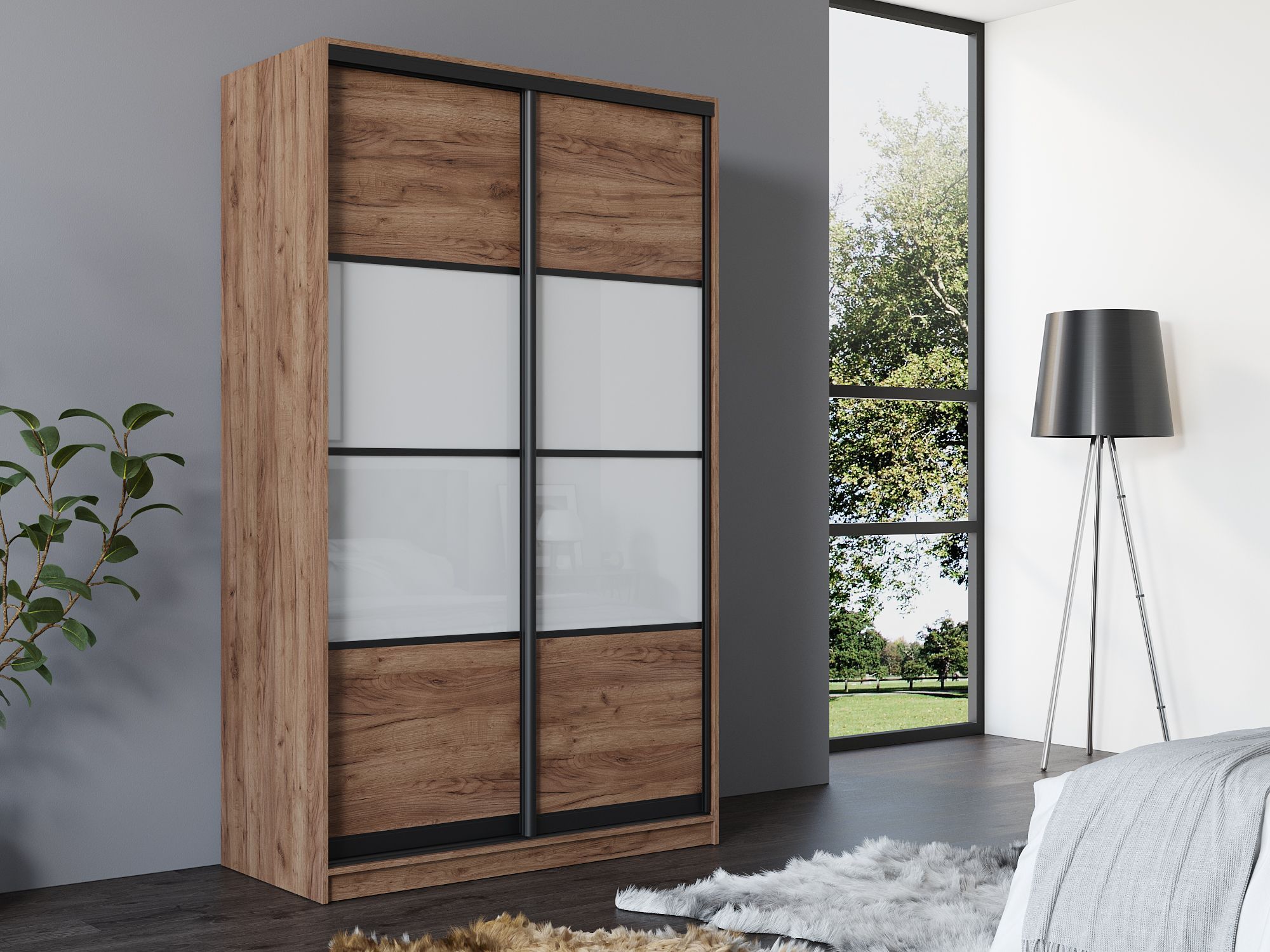 

Шкаф-купе 4 сезона Амстердам Глянец V2 120 Дуб крафт табак/белый/черный, Коричневый, Амстердам Глянец V2 120