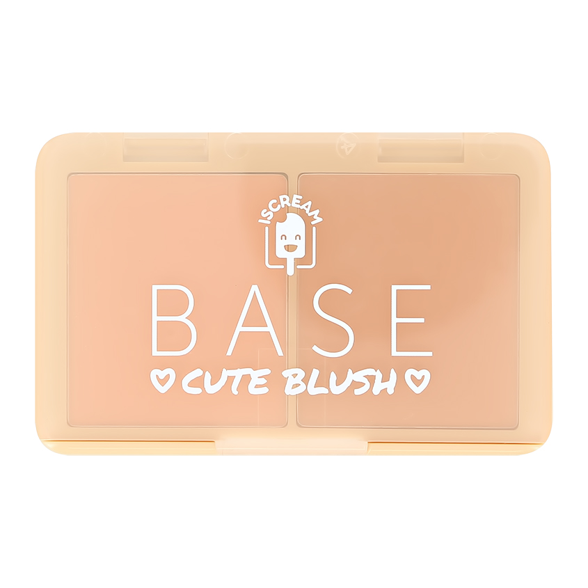 Румяна ISCREAM BASE peachy тон 01-02 too cool for school база под макияж artclass blanc de base