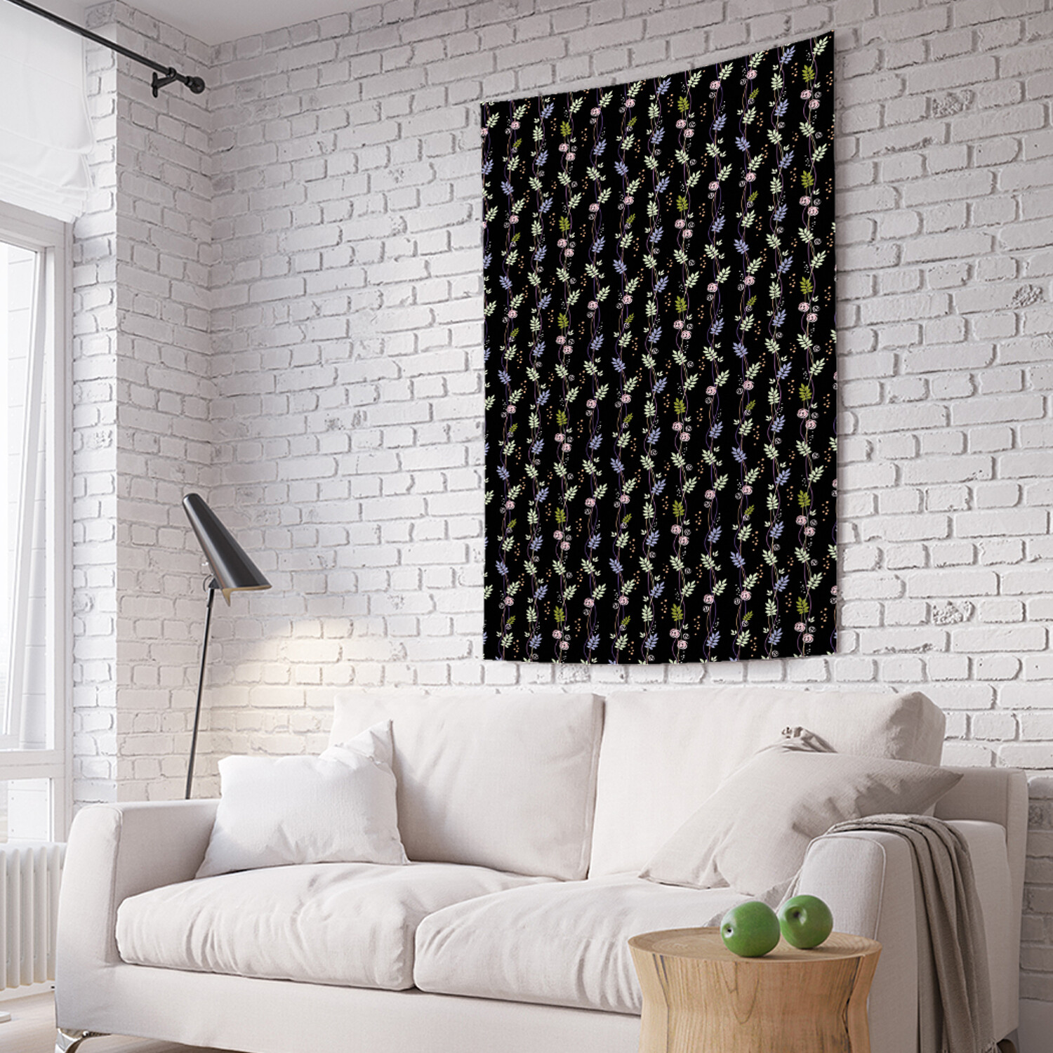 

Вертикальное фотопанно на стену JoyArty Ночные лианы роз 150x200 см, Ночные лианы роз