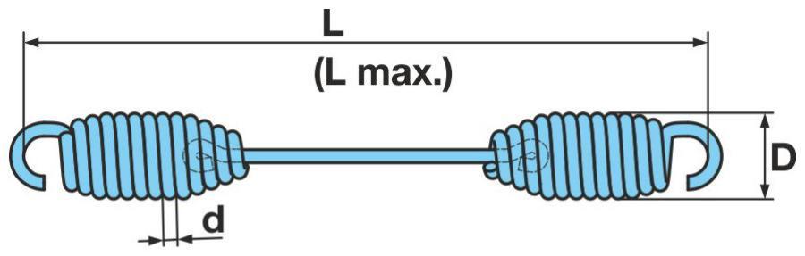 Возвратная пружина !268x34x5.0BPW SN4218-4222
