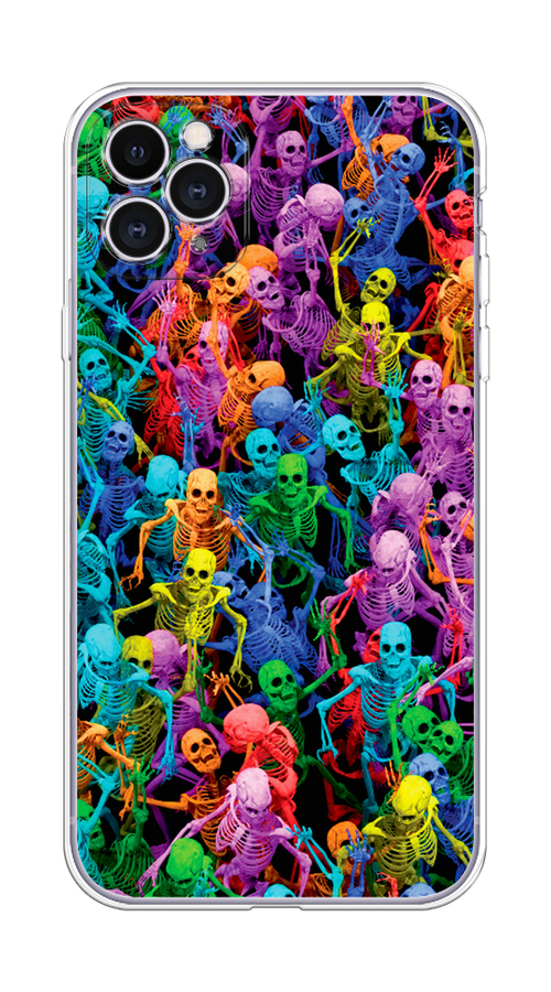 

Чехол на Apple iPhone 11 Pro Max "Вечеринка скелетов", Фиолетовый;желтый;оранжевый, 12250-6