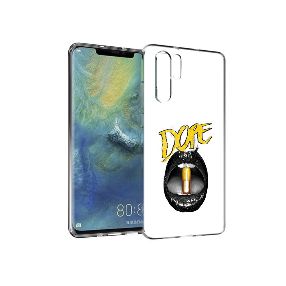 

Чехол MyPads Tocco для Huawei P30 Pro губы, Прозрачный, Tocco