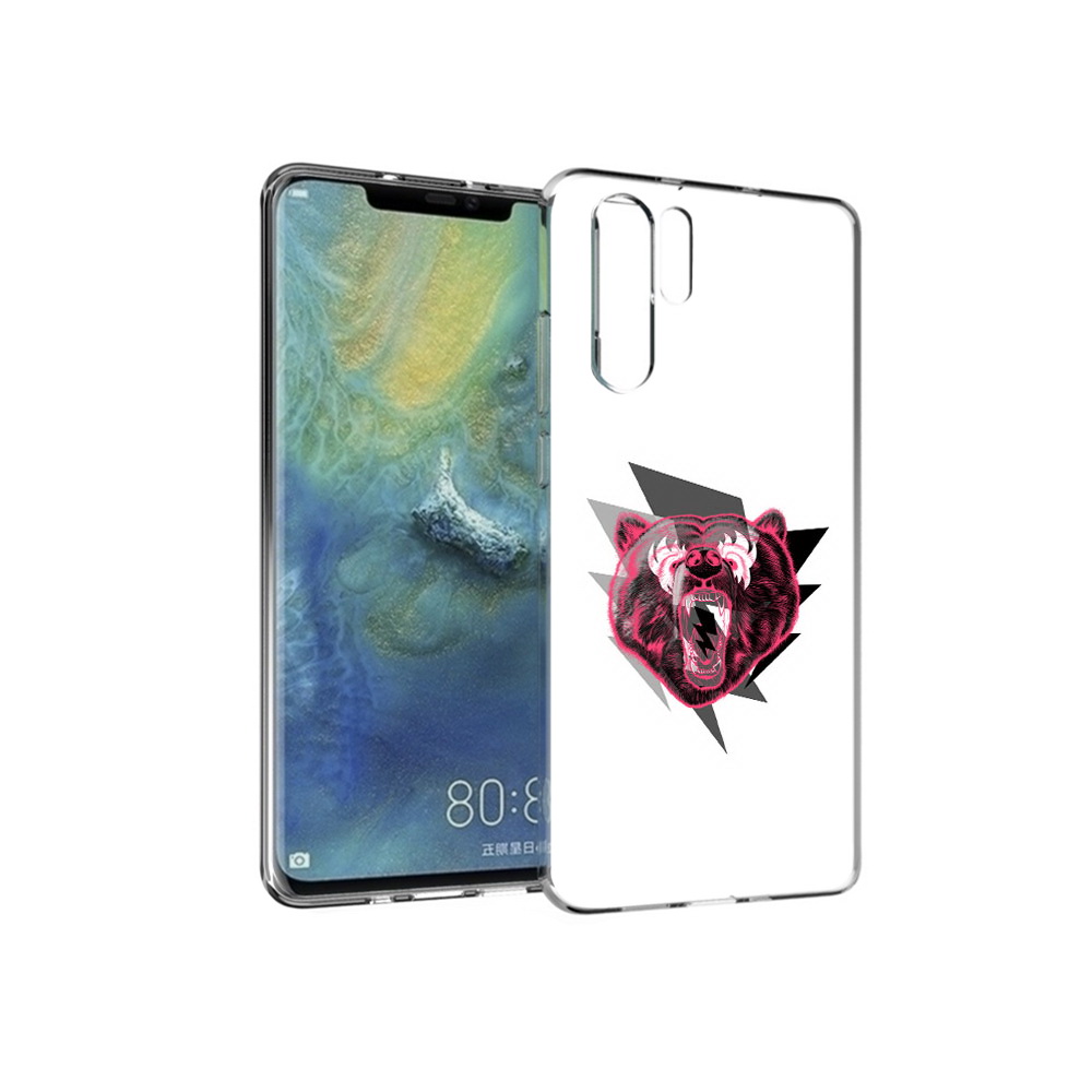 

Чехол MyPads Tocco для Huawei P30 Pro грозовой медведь, Прозрачный, Tocco