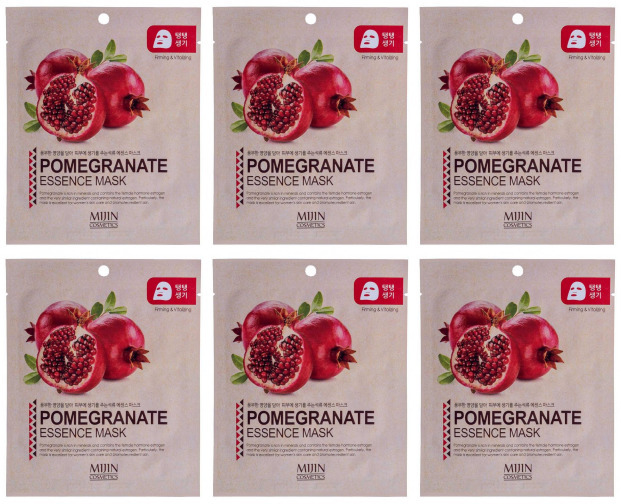 

Маска тканевая для лица Mijin POMEGRANATE 25 г 6 уп, 8809220802072