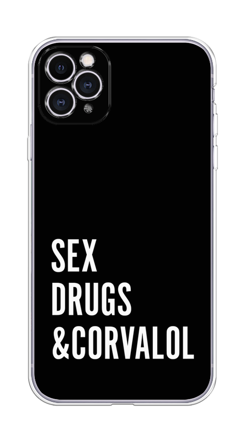 

Чехол на Apple iPhone 11 Pro Max "Corvalol", Черный;серый;белый, 12250-6