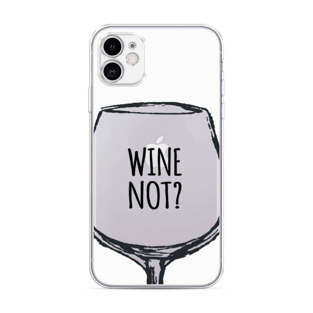 

Чехол для Apple iPhone 11 "Wine not white", Белый, 12150-6