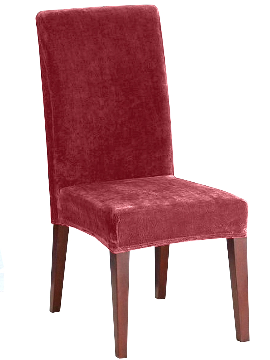 фото Чехол на стул с высокой спинкой виктория хоум декор бруклин премьер терракот