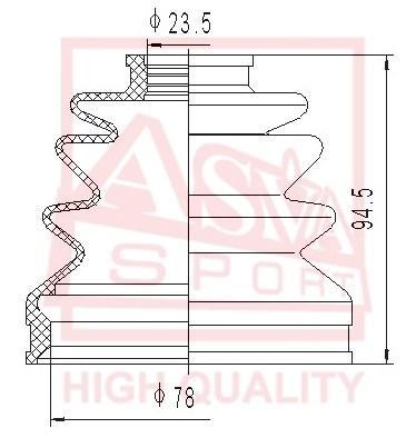 

Пыльник ШРУСа ASVA asbt2095