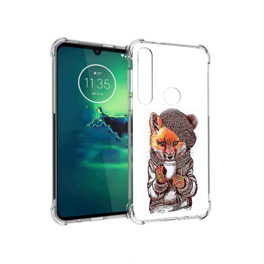

Чехол MyPads Tocco для Motorola Moto G8 Plus лиса в шапке (PT227062.344.437), Tocco