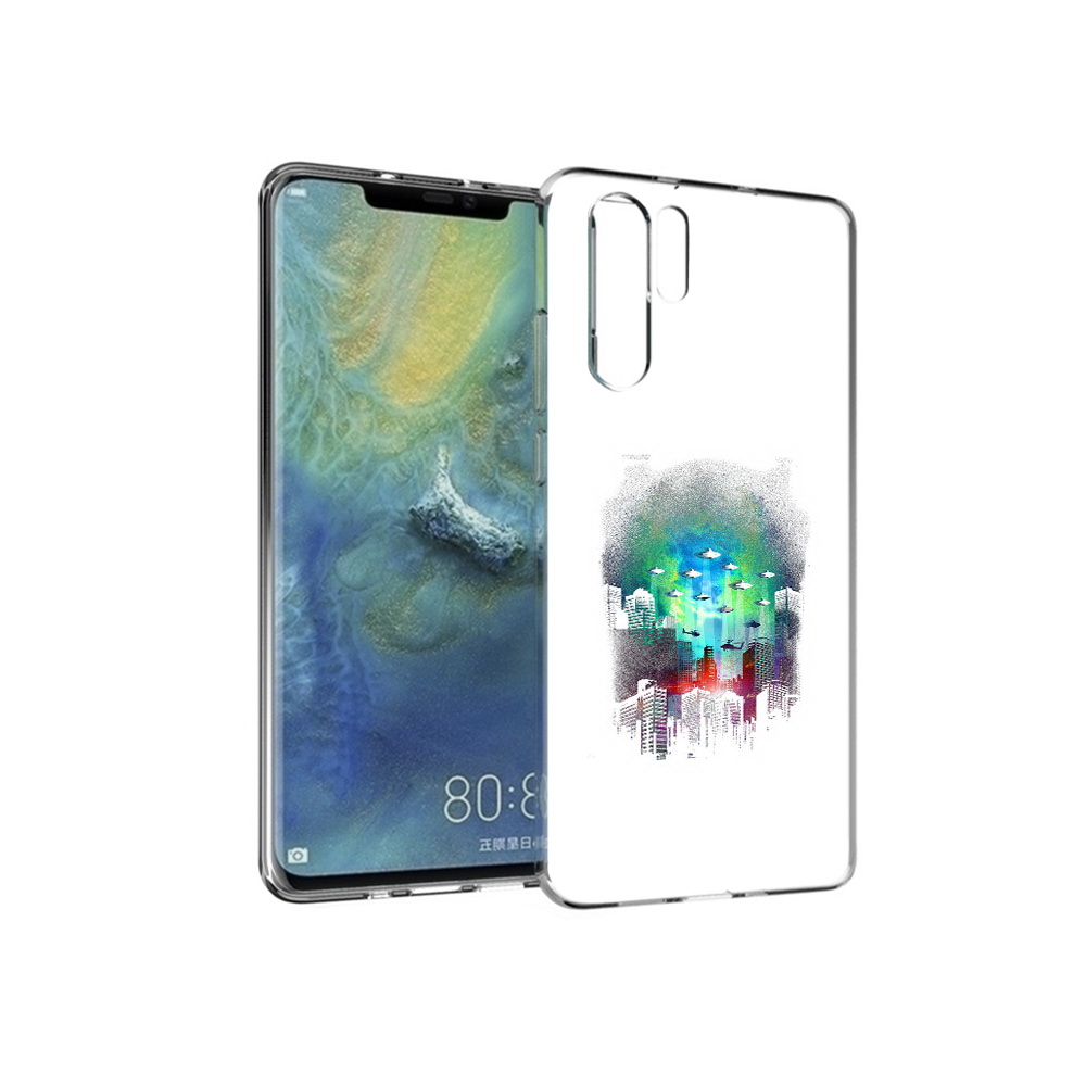 

Чехол MyPads Tocco для Huawei P30 Pro город в свечении, Прозрачный, Tocco