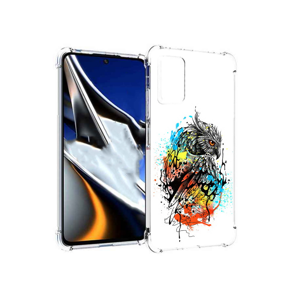 

Чехол MyPads Tocco для Xiaomi Poco X4 Pro 5G Творческая сова, Прозрачный, Tocco